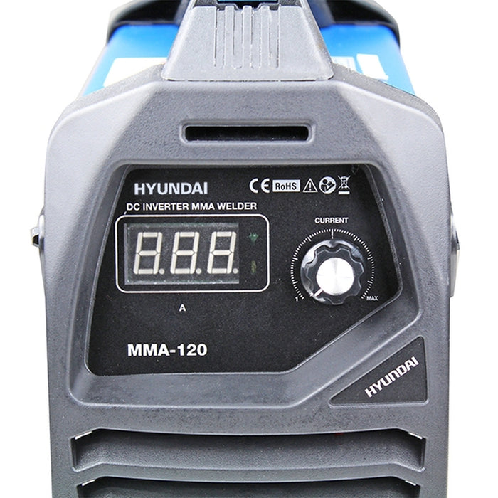 Hyundai 120Amp MMA/ARC Inverter Welder, 230V Single Phase | HYMMA-120 | 2 Year Warranty