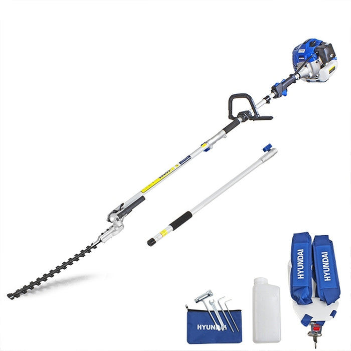 Hyundai 52cc Long Reach Petrol Pole Hedge Trimmer/Pruner | HYPT5200X | 3 Year Warranty