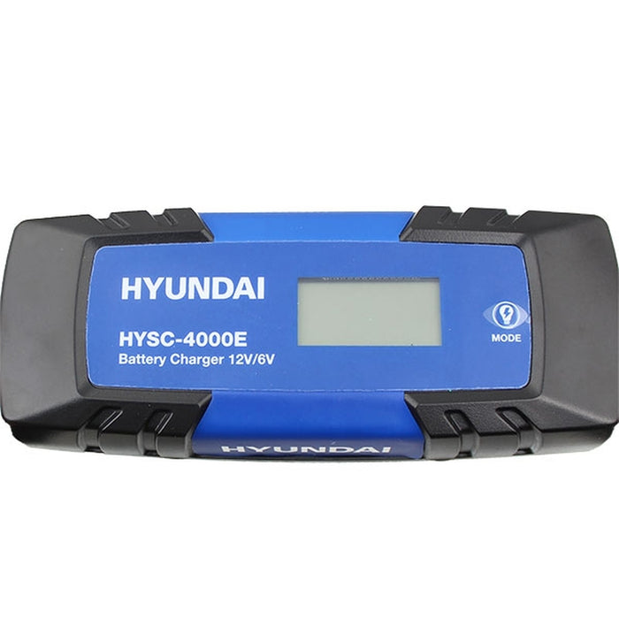 Hyundai 4 Amp SMART Battery Charger 6v /12v | HYSC-4000E | 1 Year Warranty