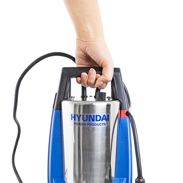 HYUNDAI 850W Stainless Steel Electric Submersible Dirty Water Pump | HYSP850D | Hyundai 3 year UK Platinum Warranty