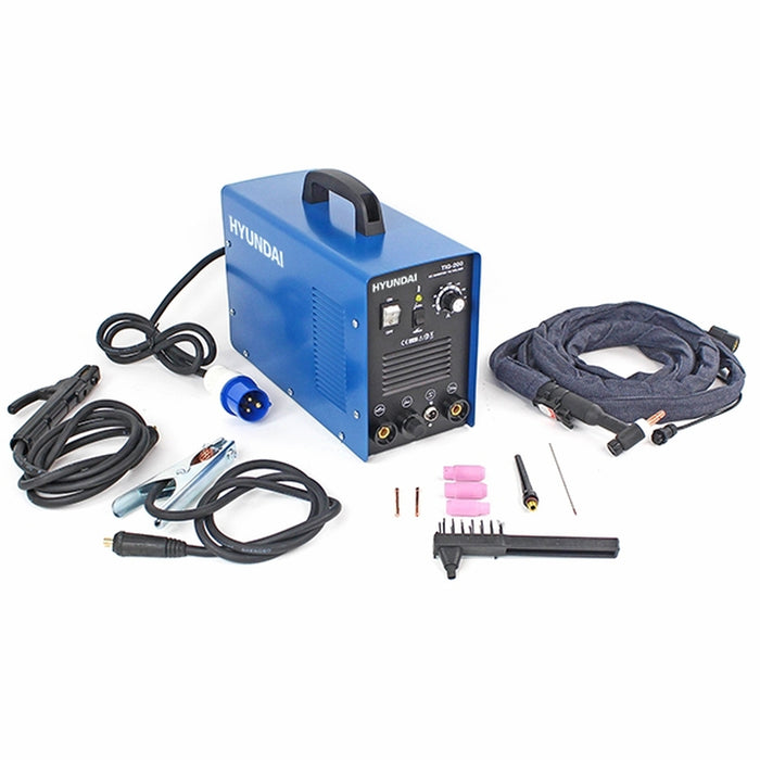 Hyundai 200Amp TIG/MMA/ARC Inverter Welder, 230V Single Phase | HYTIG200 | 2 Year Warranty