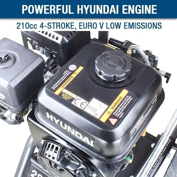 Hyundai 210cc Petrol Pressure Washer | Hyundai 2800psi | Excellent Patio Cleaner | 3 Year Platinum Warranty