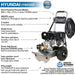 Hyundai 4000psi Petrol Pressure Washer | HYW4000P| Impressive Cleaning Power| | Excellent Patio Cleaner | 3 Years Warranty