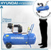 Hyundai Air Compressor | Hyundai 100 Litre 14CFM/116psi, Silenced, V Twin, Direct Drive 3hp | 2 Year Platinum Warranty