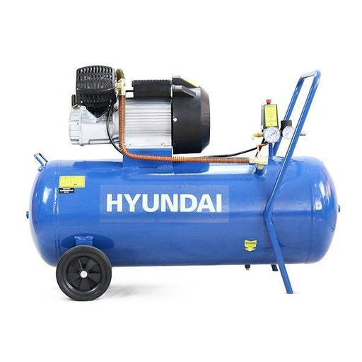 Hyundai Air Compressor | Hyundai 100 Litre 14CFM/116psi, Silenced, V Twin, Direct Drive 3hp | 2 Year Platinum Warranty