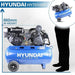 Hyundai Air Compressor Petrol 7hp | Hyundai 90 Litre 10.7CFM/145psi | 2 Year Platinum Warranty