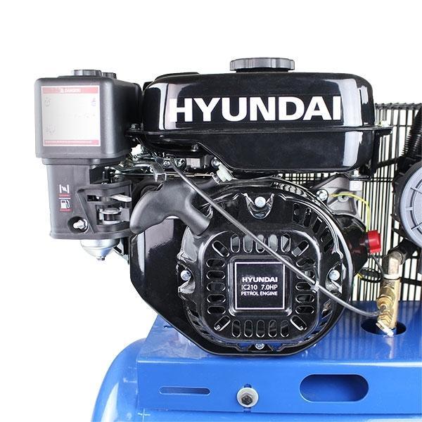 Hyundai Air Compressor Petrol 7hp | Hyundai 90 Litre 10.7CFM/145psi | 2 Year Platinum Warranty