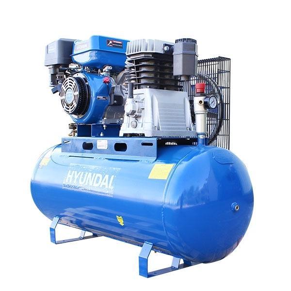 Hyundai Air Compressor Twin Cylinder Belt Drive 14hp | Hyundai 200L 29CFM/145psi | 2 Year Platinum Warranty