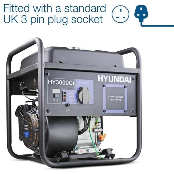 Hyundai Converter Generator 212cc 7hp | Hyundai 3000W | 3 Year Platinum Warranty