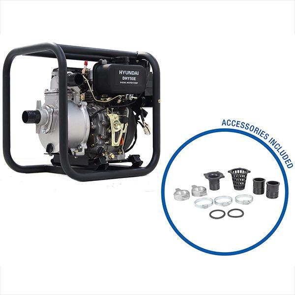 Hyundai Electric Start Diesel Water Pump | Hyundai 50mm | 1 Year Platinum Warranty
