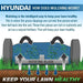 Hyundai Electric-Start Self-Propelled Petrol Roller Lawnmower | Hyundai 17"/43cm 139cc | 3 Year Platinum Warranty