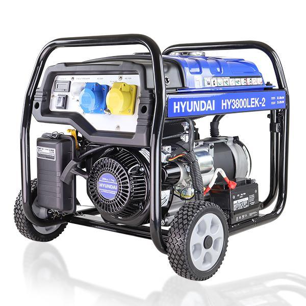 Hyundai Electric Start Site Petrol Generator | Hyundai 3.2kW / 4kVa* | 3 Year Platinum Warranty