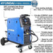 Hyundai MIG DC Inverter Welder Three Phase, Pro Series | Hyundai 400V | 2 Year Platinum Warranty