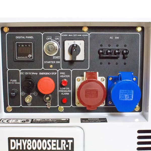 Hyundai Multi-phase - Single and Three Phase - Silenced Long Run Standby Diesel Generator | Hyundai 6kW/7.5kVA | 1 Year Platinum Warranty