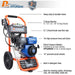 Hyundai P1 Petrol Pressure Washer | Hyundai 3000psi / 207 bar IC210 Engine | Excellent Patio Cleaner | 2 Year Platinum Warranty