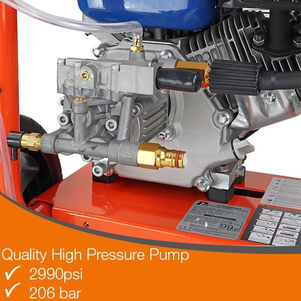 Hyundai P1 Petrol Pressure Washer | Hyundai 3000psi / 207 bar IC210 Engine | Excellent Patio Cleaner | 2 Year Platinum Warranty