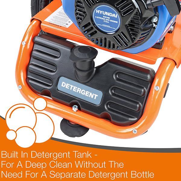 Hyundai P1 Petrol Pressure Washer | Hyundai 3000psi / 207 bar IC210 Engine | Excellent Patio Cleaner | 2 Year Platinum Warranty
