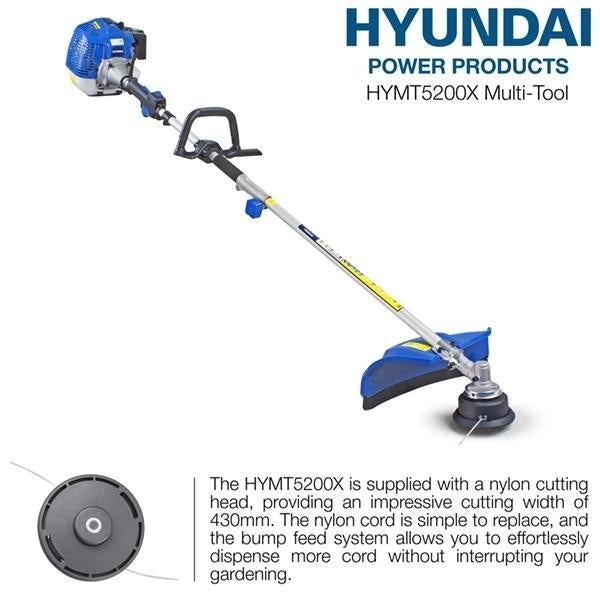 Hyundai Petrol Garden Multi Tool | Hyundai 52cc | 3 Year Platinum Warranty
