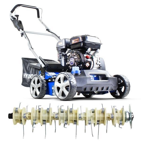 Hyundai Petrol Lawn Scarifier and Aerator | Hyundai 212cc | 3 Year Platinum Warranty