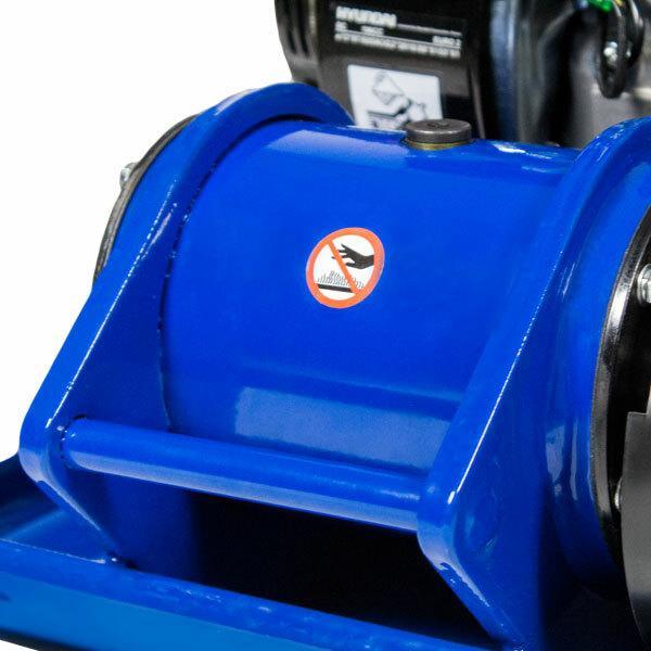 Hyundai Petrol Plate Compactor / Wacker Plate with Wheel Kit and Paving Pad | Hyundai 196cc | 3 Year Platinum Warranty