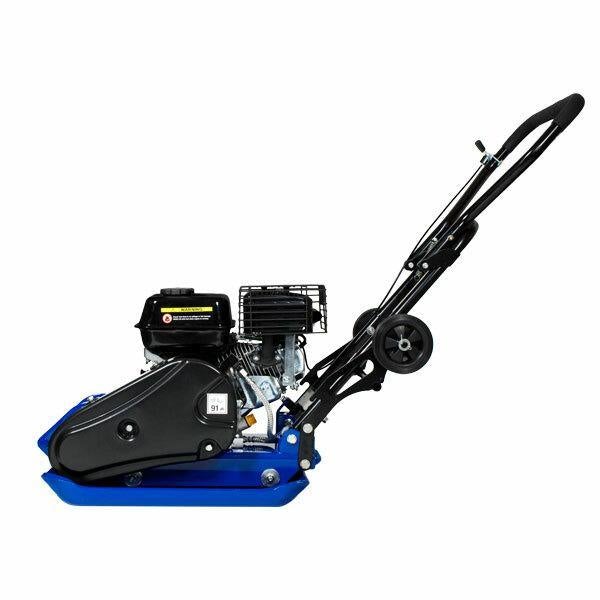 Hyundai Petrol Plate Compactor / Wacker Plate with Wheel Kit and Paving Pad | Hyundai 196cc | 3 Year Platinum Warranty