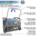 HYUNDAI Portable Petrol Inverter Generator 230v/115v | HYUNDAI 7500W | 3 Year Platinum Warranty