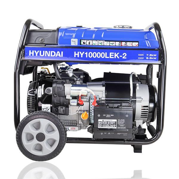 Hyundai Recoil and Electric Start Site Petrol Generator | Hyundai The 8kW/10kVA* | 3 Year Platinum Warranty