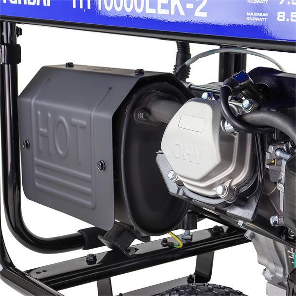 Hyundai Recoil and Electric Start Site Petrol Generator | Hyundai The 8kW/10kVA* | 3 Year Platinum Warranty