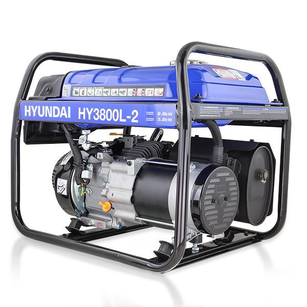 Hyundai Recoil Start Site Petrol Generator | Hyundai 3.2kW / 4kVa* | 2 Year Platinum Warranty