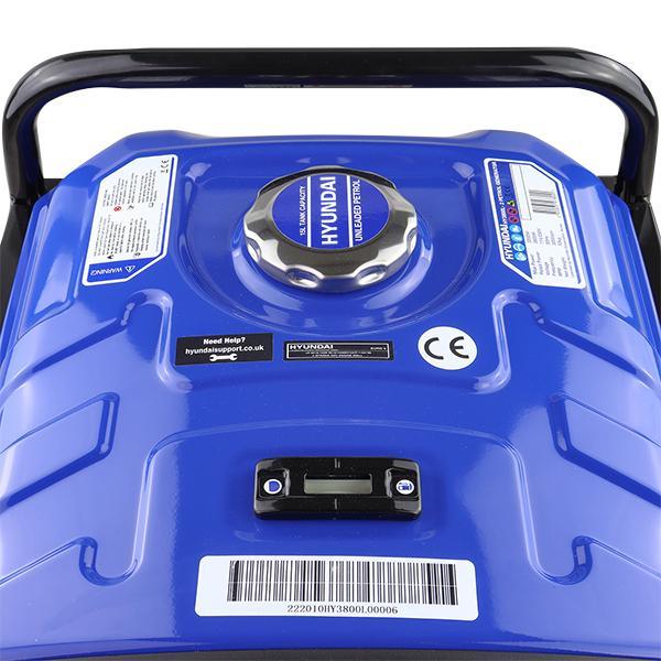 Hyundai Recoil Start Site Petrol Generator | Hyundai 3.2kW / 4kVa* | 2 Year Platinum Warranty