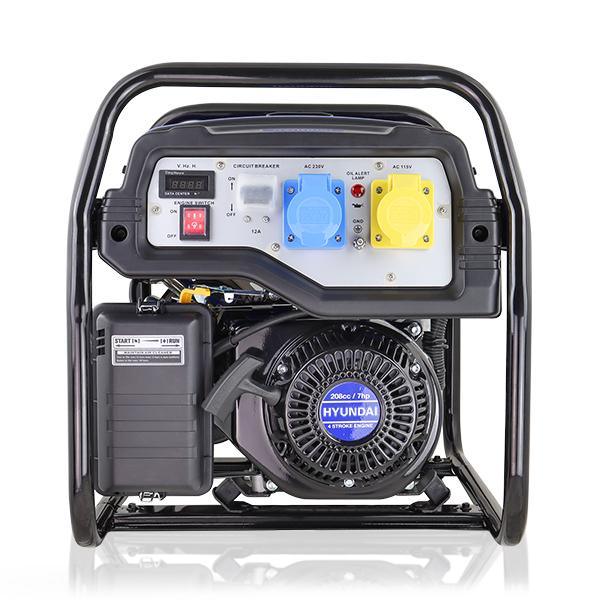 Hyundai Recoil Start Site Petrol Generator | Hyundai 3.2kW / 4kVa* | 2 Year Platinum Warranty
