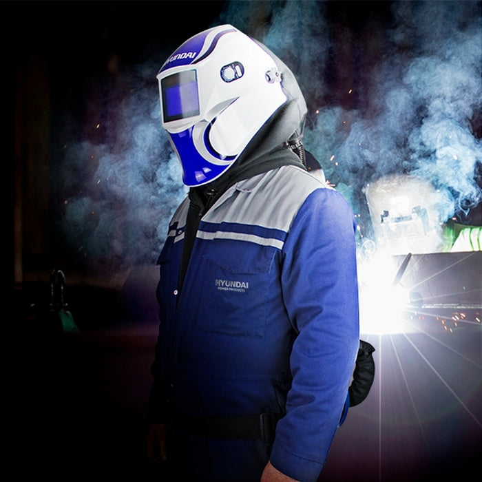 Hyundai Professional Auto Darkening Air Fed Welding Helmet | HYWH-850RM | 1 Year Warranty