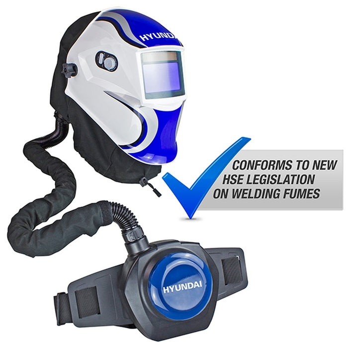 Hyundai Professional Auto Darkening Air Fed Welding Helmet | HYWH-850RM | 1 Year Warranty