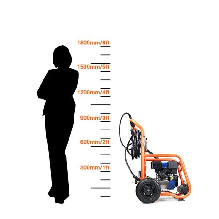 P1 Petrol Pressure Washer 3200psi / 214 bar | Hyundai 7hp 212cc Engine | P3200PWT | 2 Year Warranty