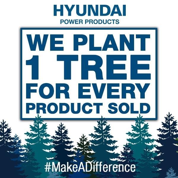 Hyundai Self-Propelled Petrol Roller Lawnmower | Hyundai 19"/48cm 139cc | 3 Year Platinum Warranty